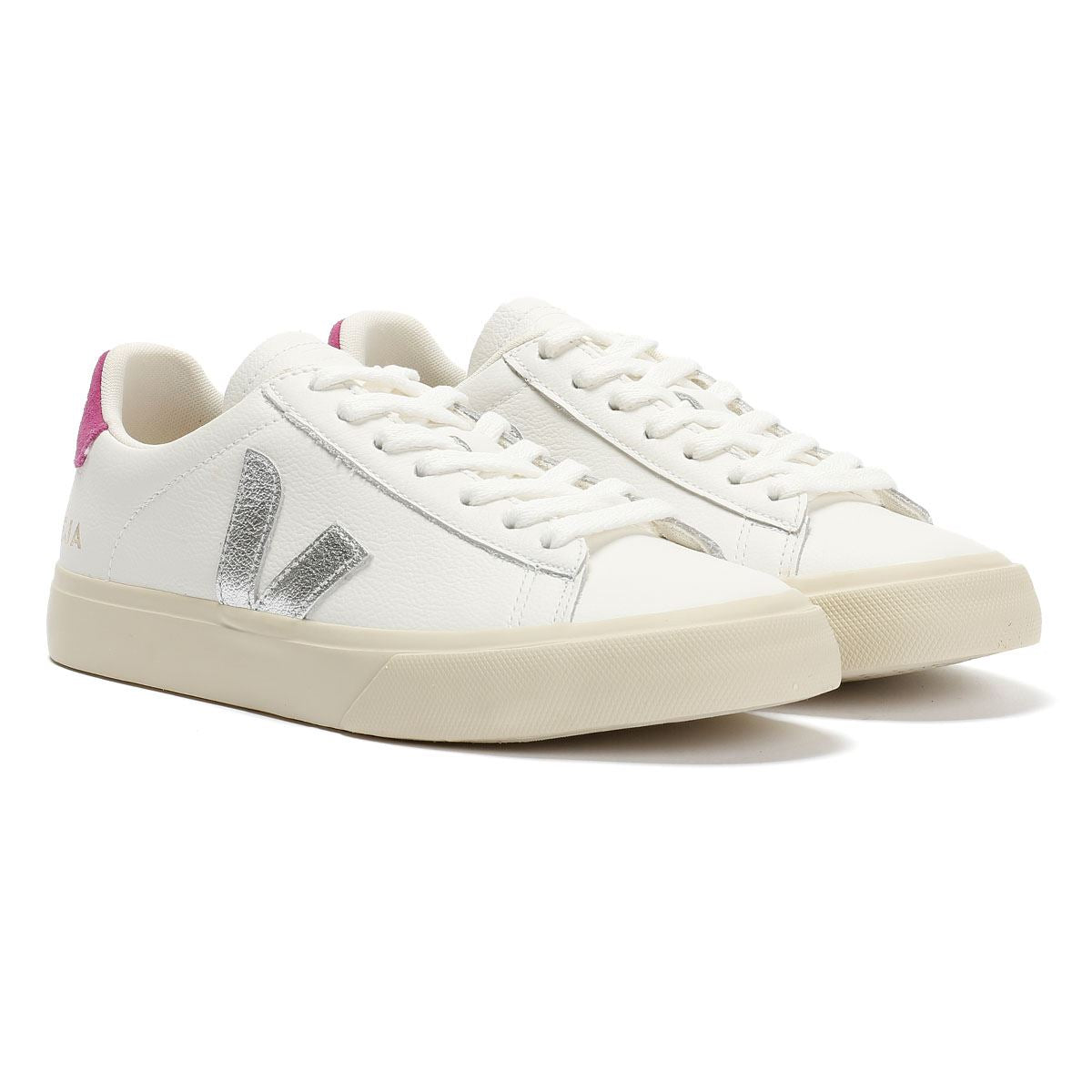 Veja Campo Baskets Blanches En Cuir Pour Femmes