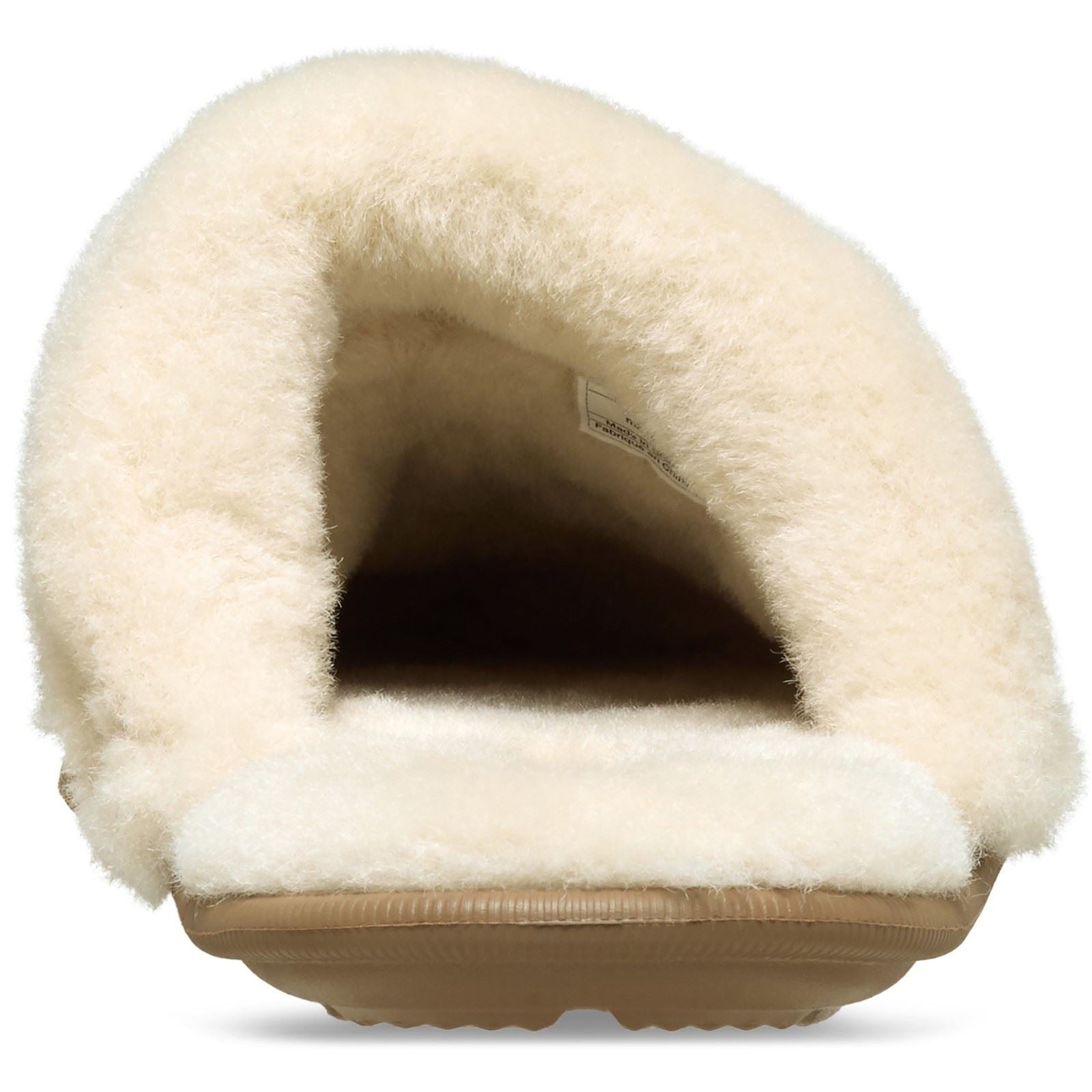 Crocs Classic Fuzz Scuff Chaussons En Sepia En Thermoplastique