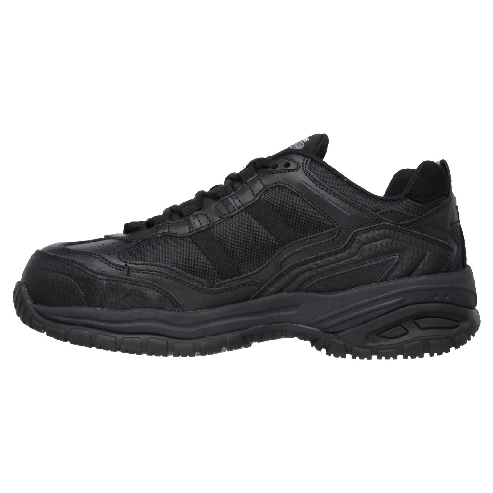 Skechers Workwear Soft Stride - Grinnell Basket De Sécurité Noires Pour Hommes Suede