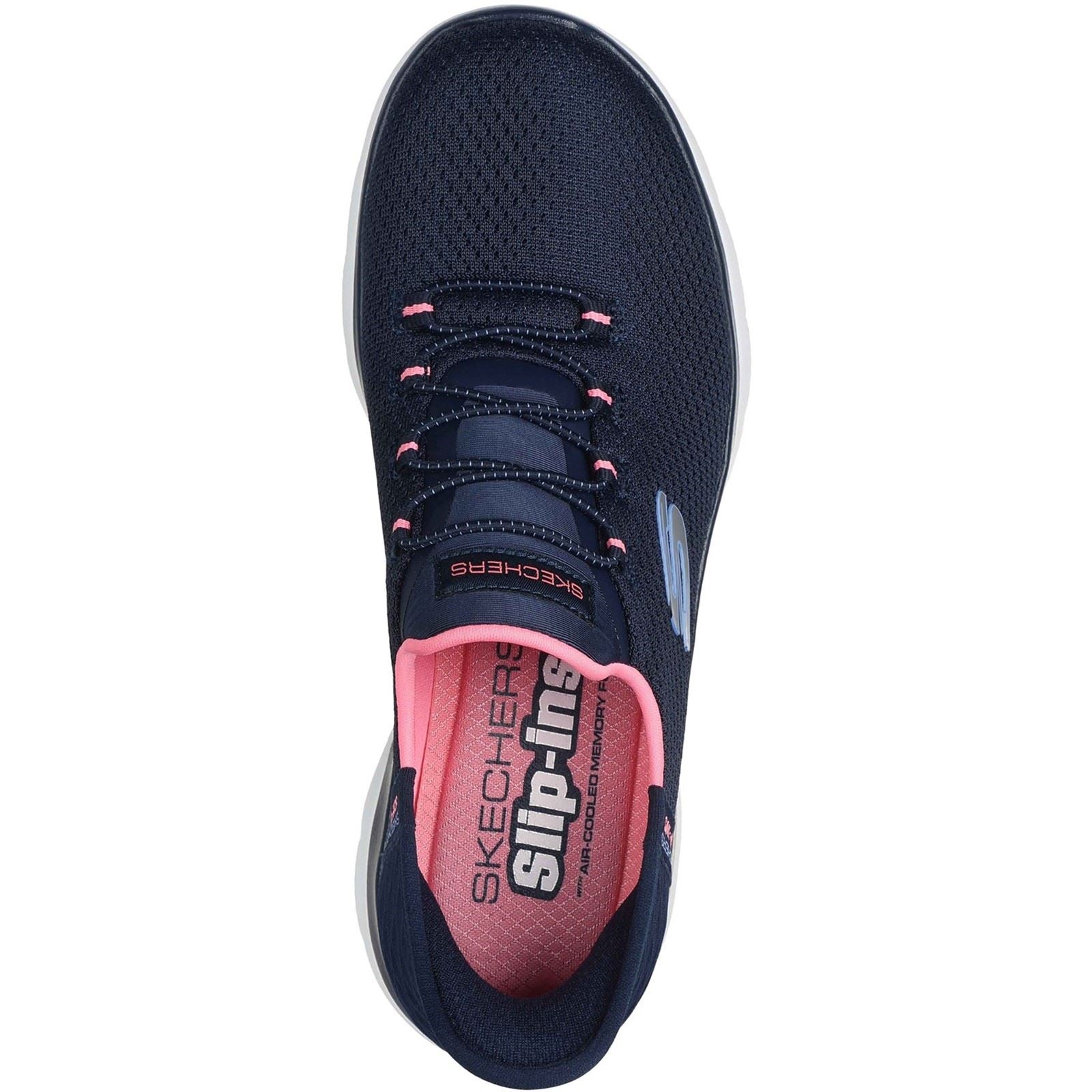 Skechers Summits - Diamond Dream Baskets Femme Marine/Rose En Textile