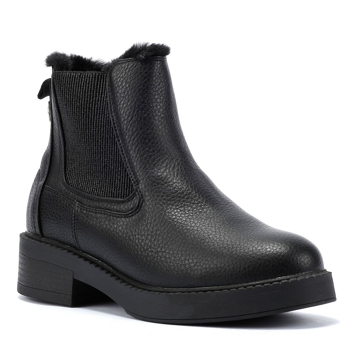 Blowfish Malibu Vera Cozy Bottes noires pour femmes en similicuir.