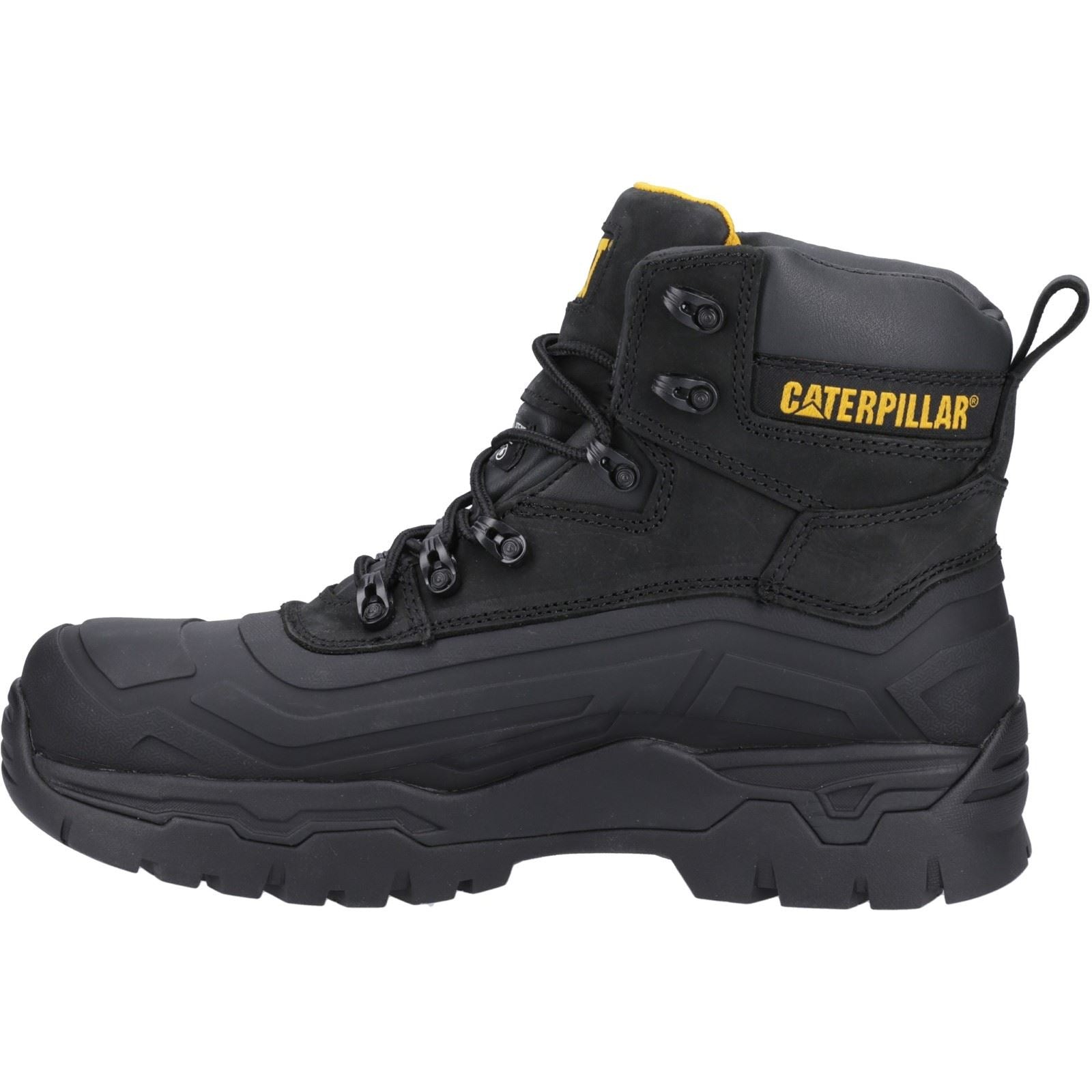 Caterpillar  Bottes De Sécurité Noires Typhoon Sbh En Caoutchouc/Mouton