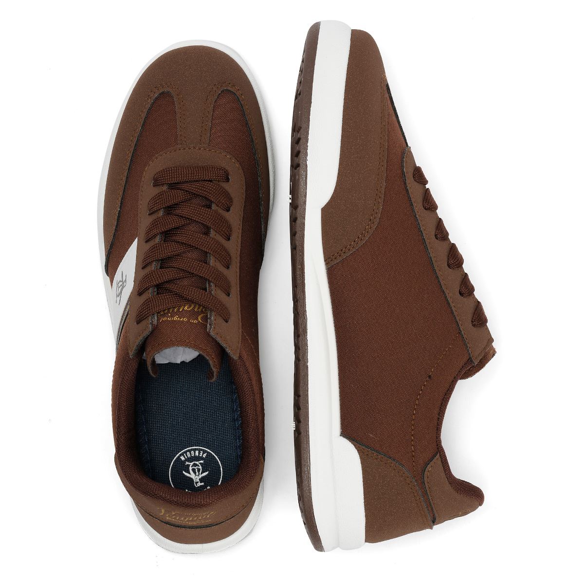 Penguin Gaz Baskets Brunes Pour Hommes