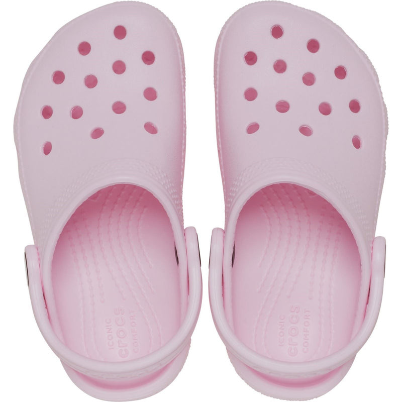 Crocs Toddler Classic Croslite Rubber Pink Milk Loafers
