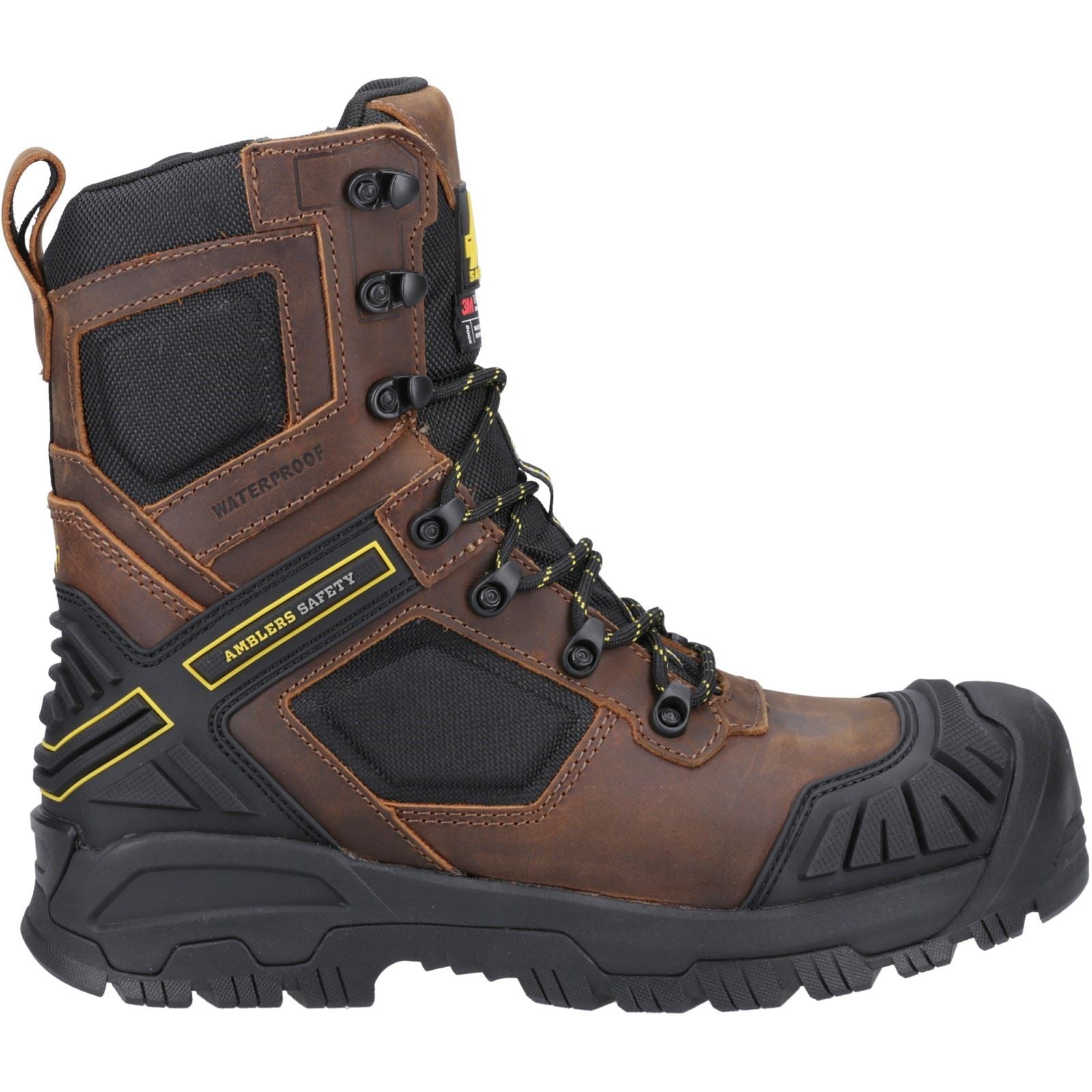 Amblers Safety Bottines De Sécurité En Cuir Brun Detonate