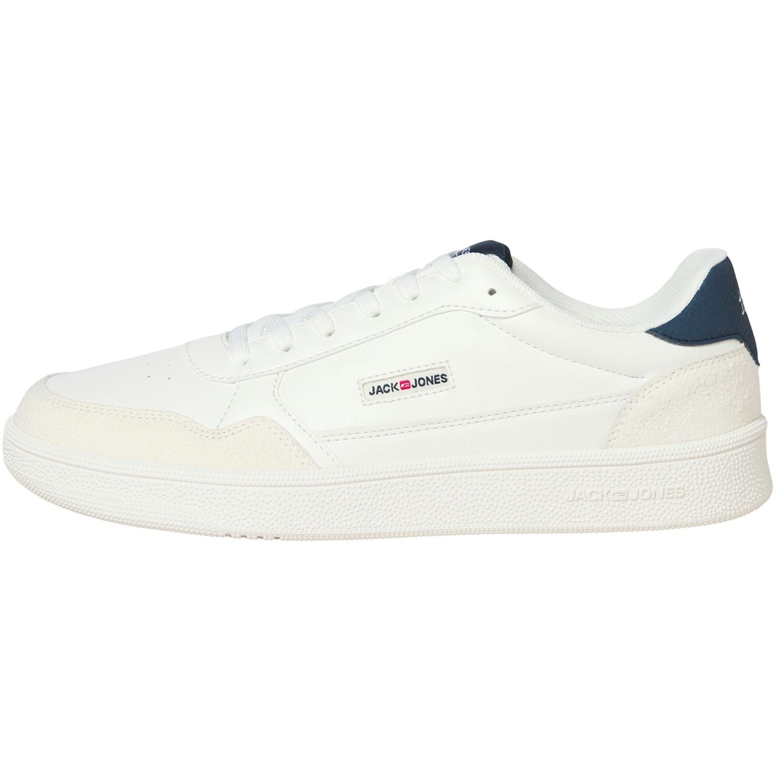Jack & Jones Bounce Chaussures De Sport Blanches/Marines Pour Homme En Polyuréthane