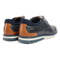 Pod Merlin Chaussures En Cuir Pour Homme À Lacets Bleu Marine