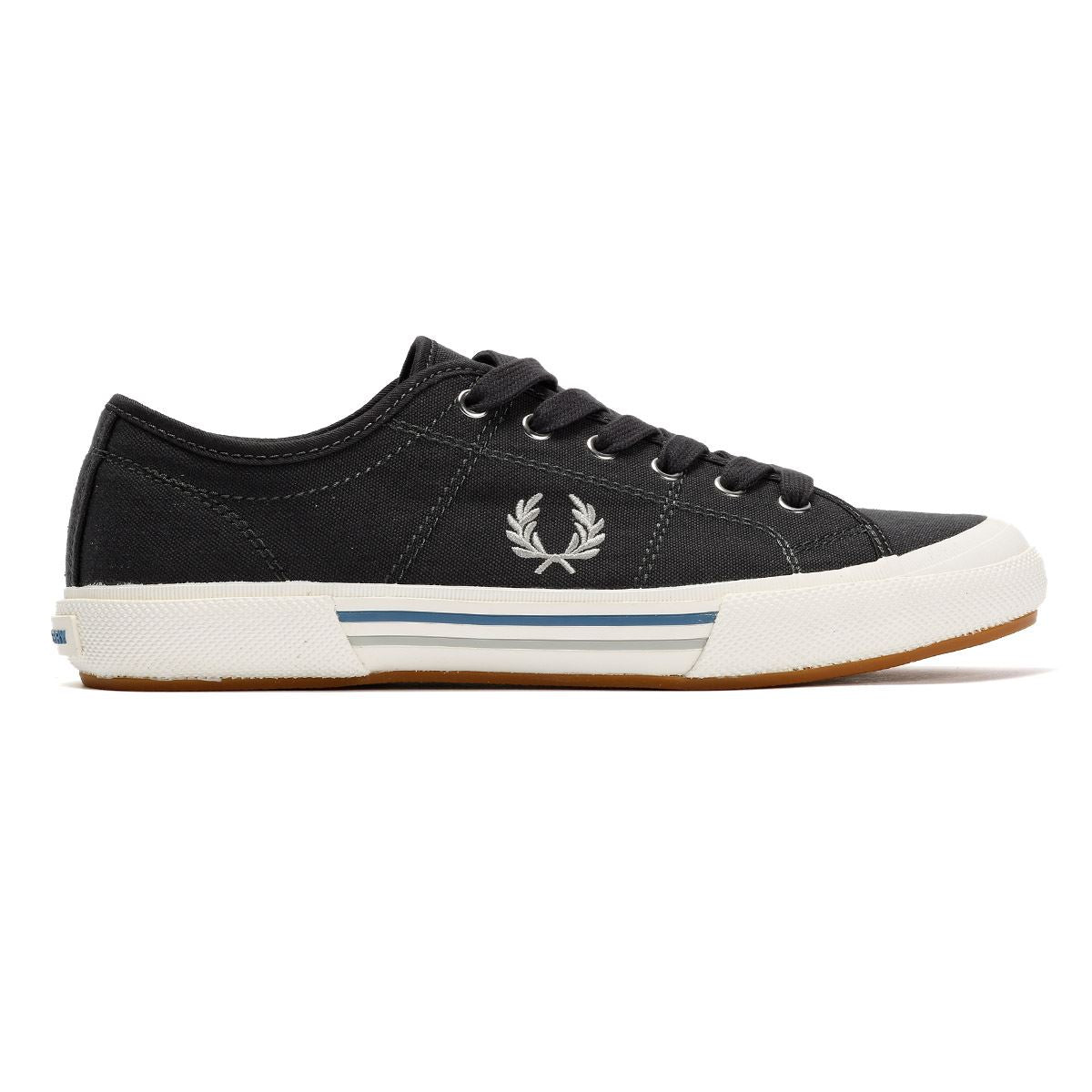 Fred Perry B708 Vintage Tennis Baskets Grises En Toile Pour Hommes
