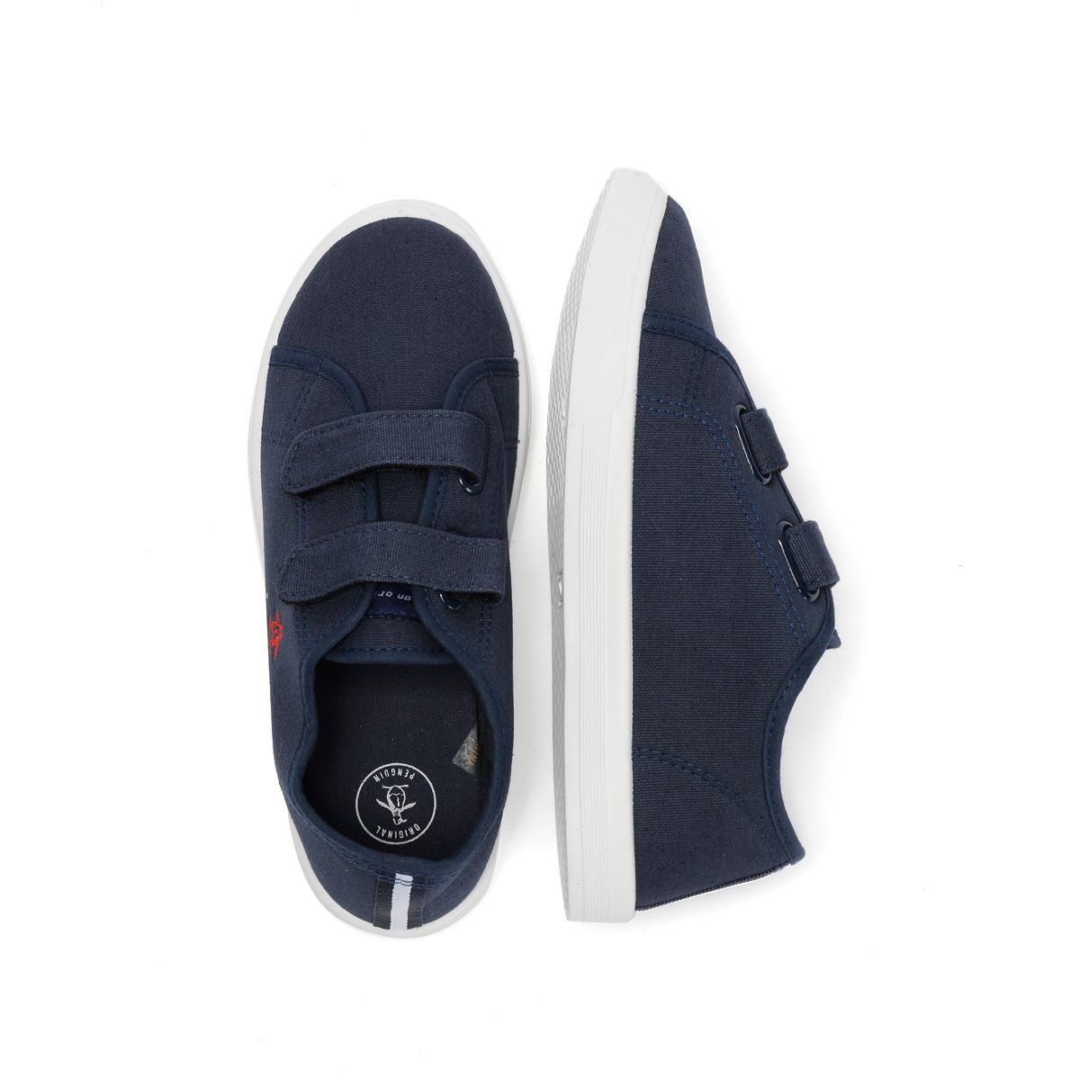 Penguin Junior Sparton Hook and loop Baskets Bleues En Textile