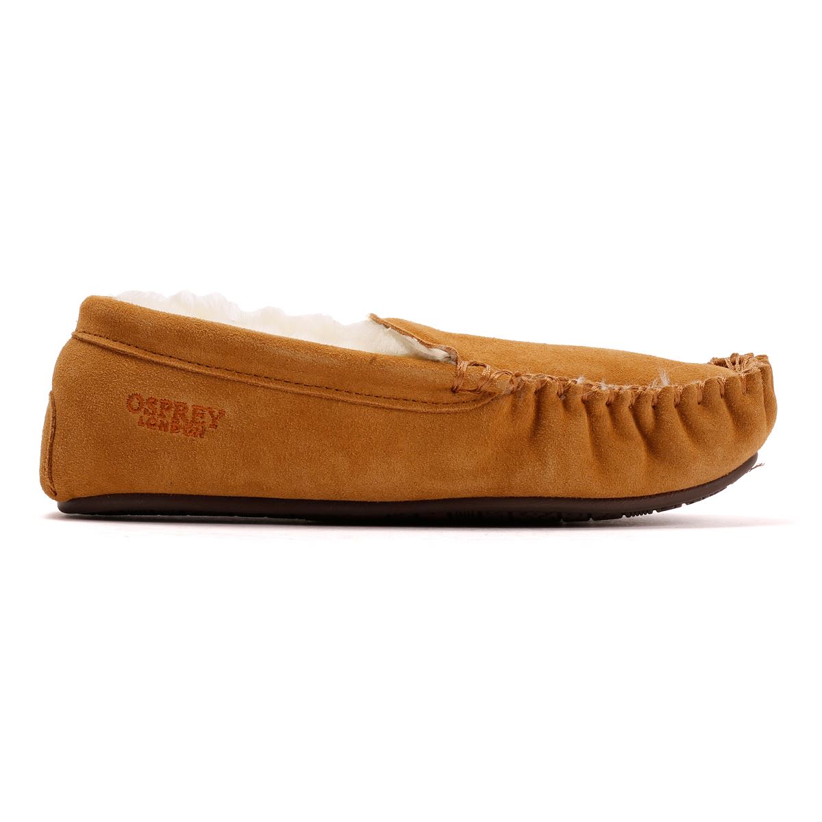 Osprey London The Sunday Chaussons Marron En Suède Pour Homme
