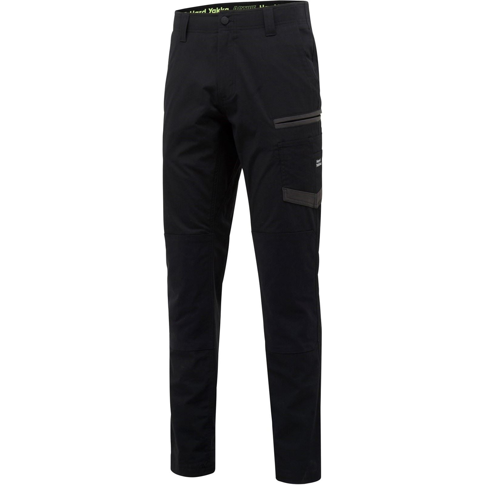 Hard Yakka Raptor Active Pantalons Noirs En Coton Pour Hommes - Extérieur