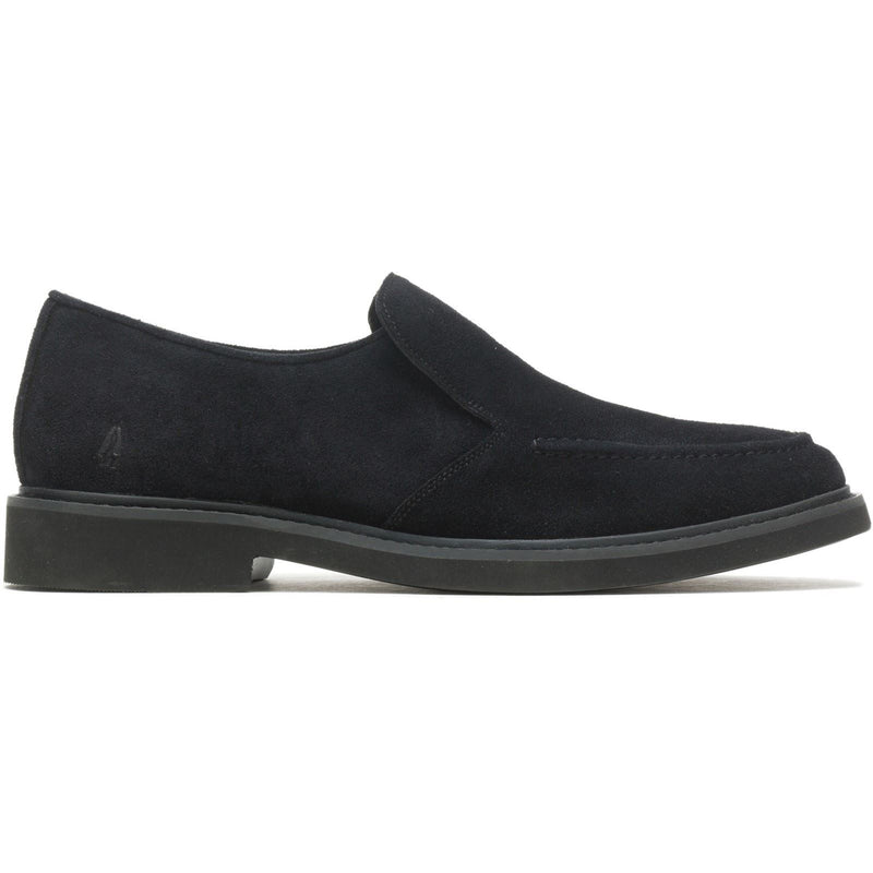Hush Puppies Earl Slip On Chaussures Mocassins Noirs Pour Homme En Suède