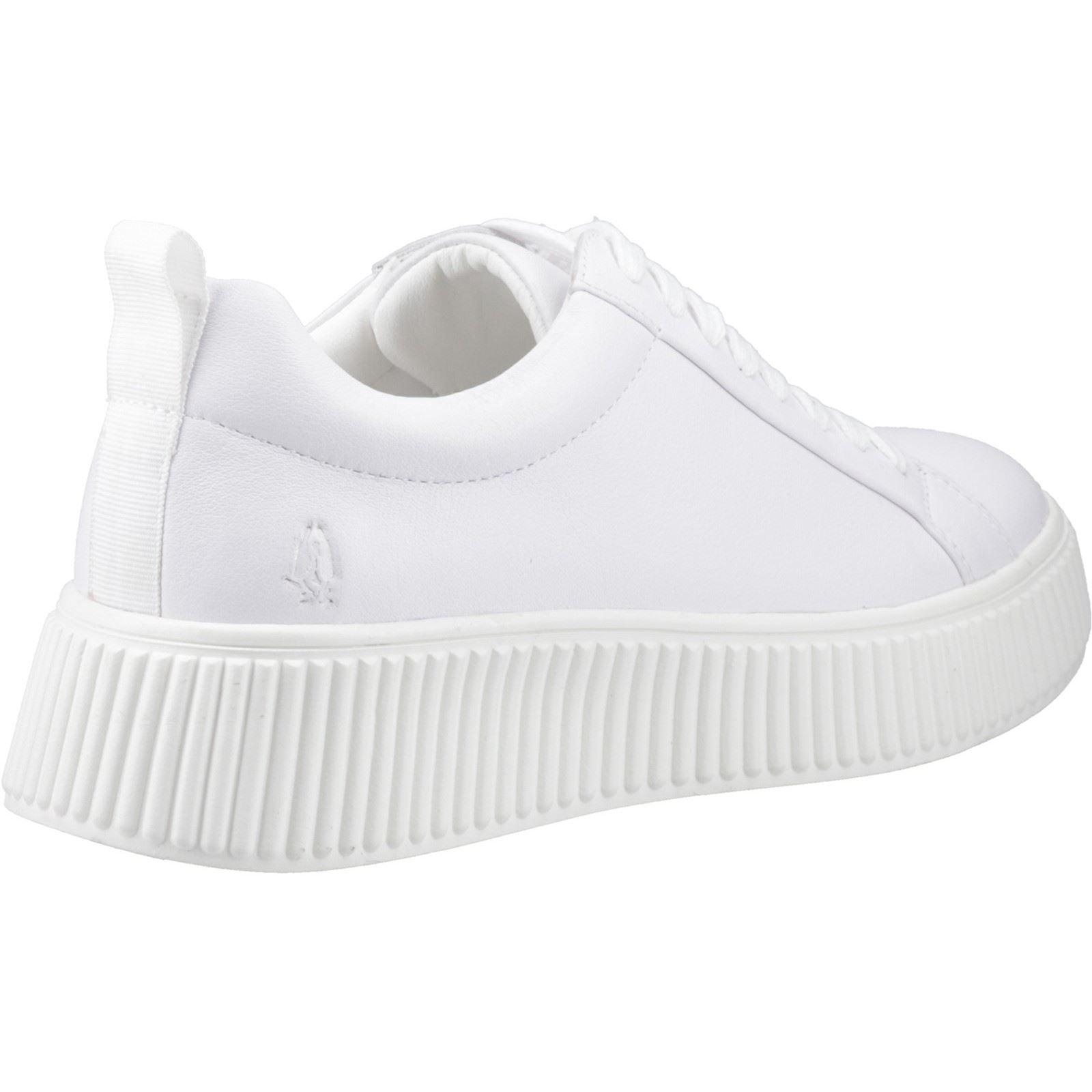 Hush Puppies Harlow Baskets Blanches En Cuir Pour Femmes