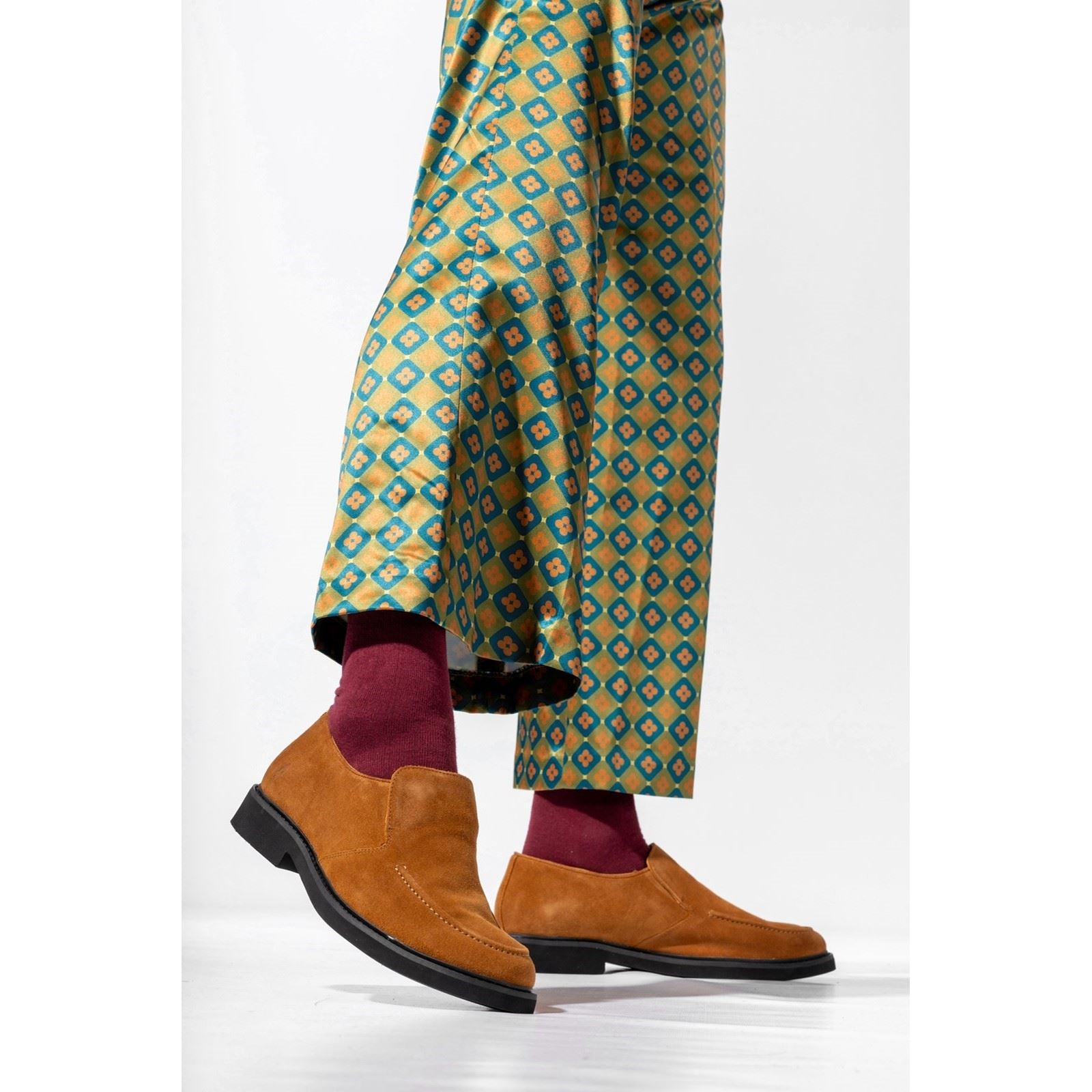 Hush Puppies Earl Slip On Mocassins Pour Hommes En Cuir De Suède Couleur Châtaigne