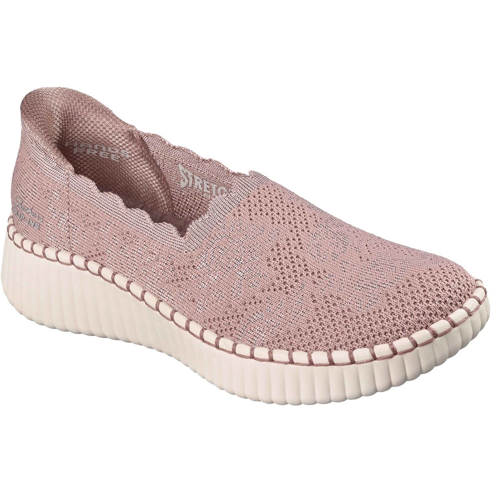 Skechers Wilshire Boulevard Baskets Mauves En Polyester Pour Femmes
