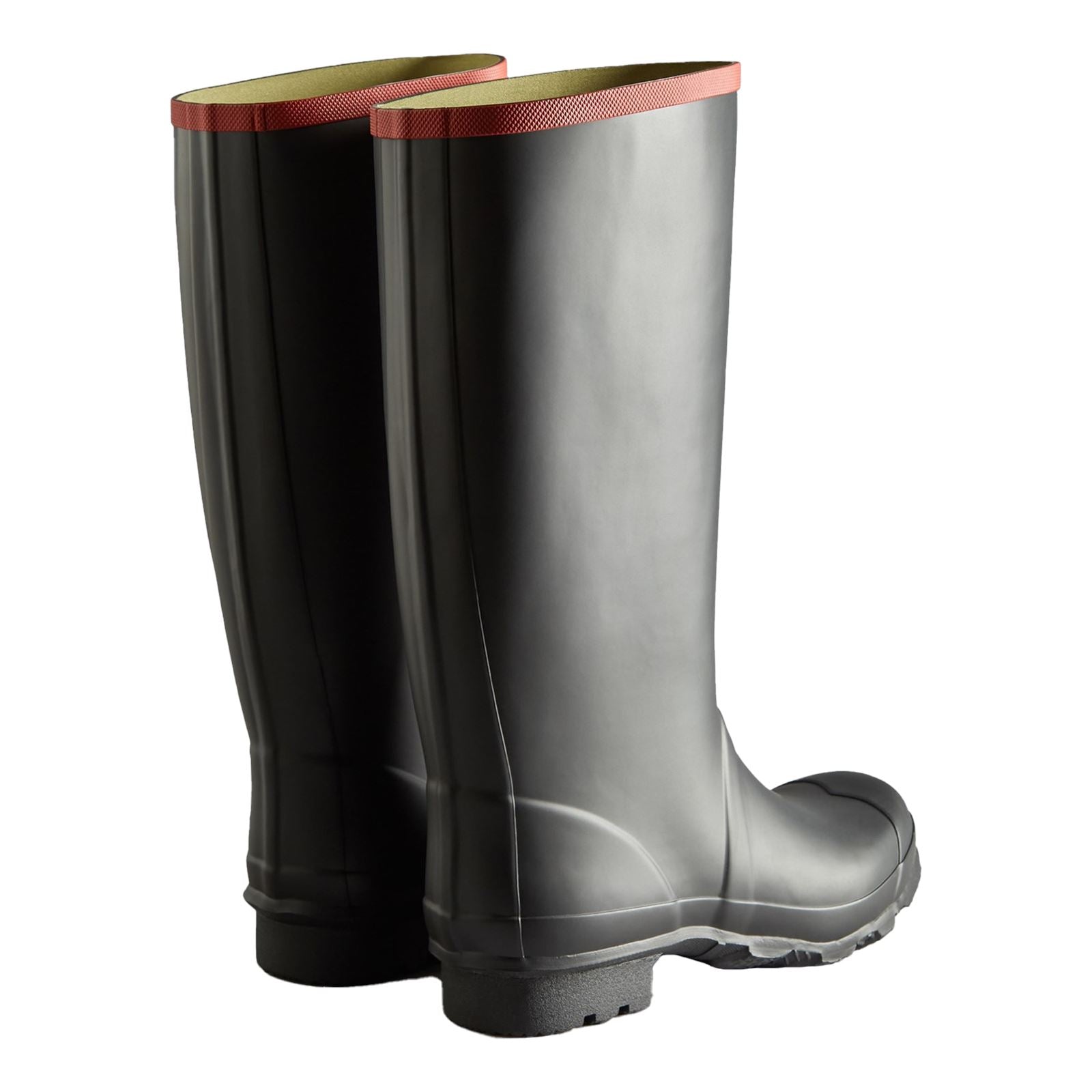 Hunter Argyll Full Knee Bottes En Caoutchouc Noires Wellington