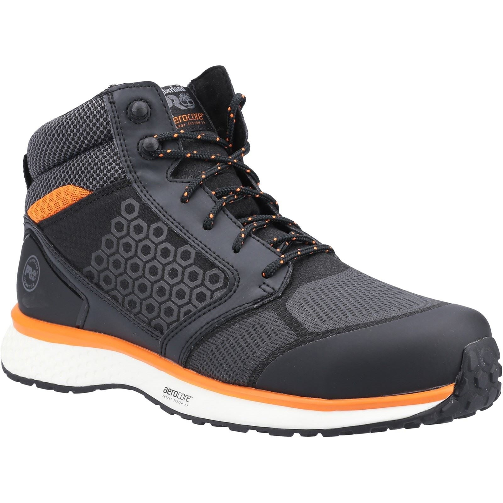 Timberland Pro  Bottes De Sécurité Reaxion Mid Synthétiques Noires/Oranges