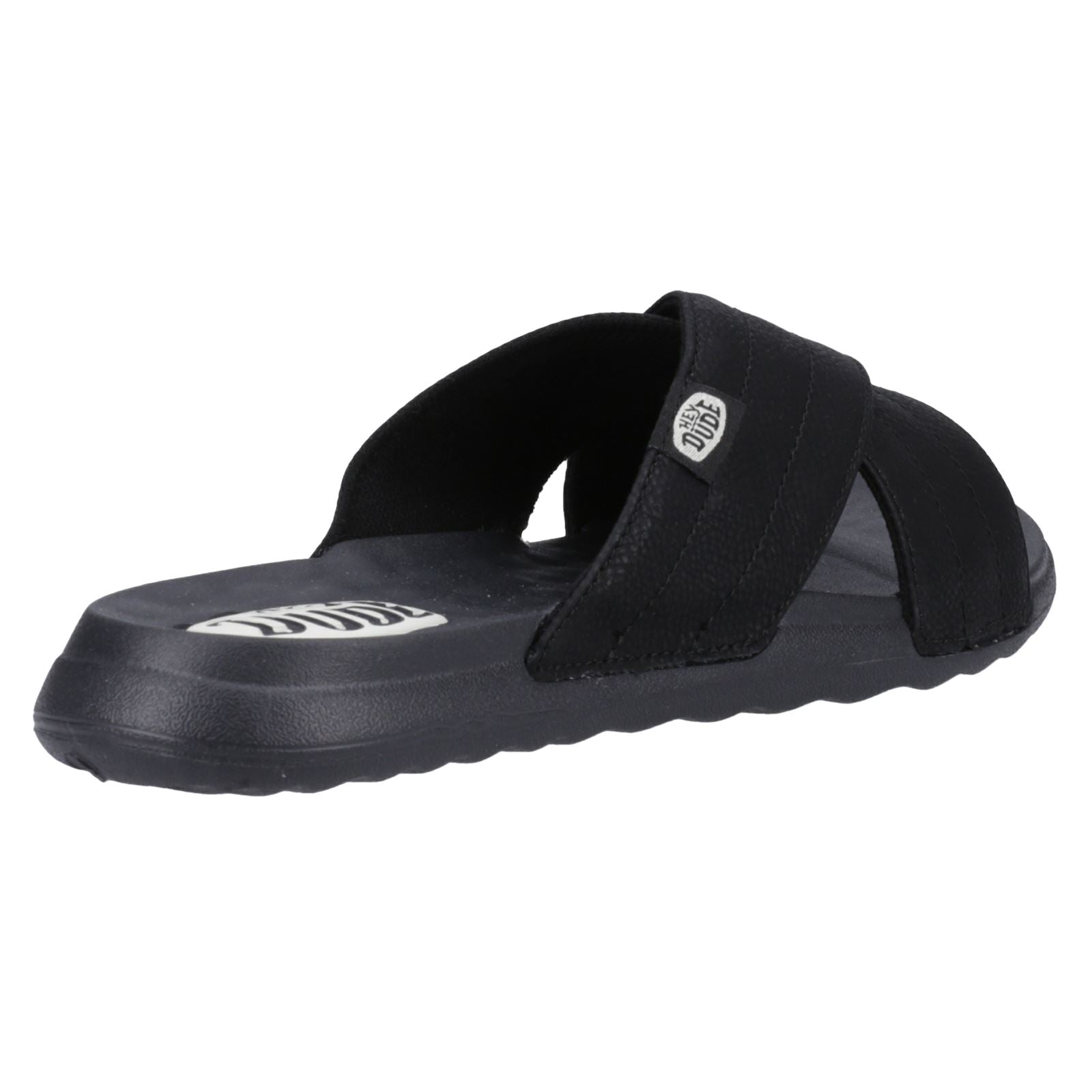 HEYDUDE Christi Slide Distressed Sandales Noires Pour Femmes