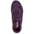 Skechers Relaxed Fit Sport Baskets En Polyester Violet Foncé Pour Femme