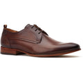Base London Gambino Excel Chaussures À Lacets Pour Homme En Cuir Marron Brûlé