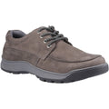Hush Puppies Tucker Lace Chaussures À Lacets En Nubuck Gris Pour Hommes En Cuir
