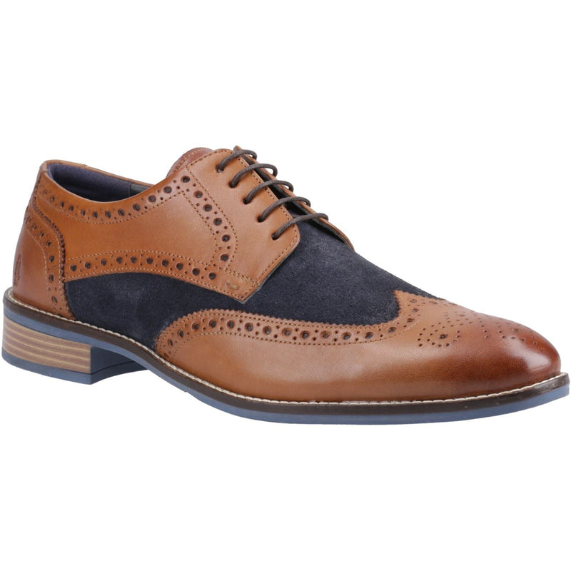 Hush Puppies Dustin Chaussures Bateau Pour Homme En Cuir/daim Marron/marine