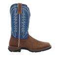 Durango Rebel Chaussures En Cuir Pour Homme Marron Selle/Bleu Denim