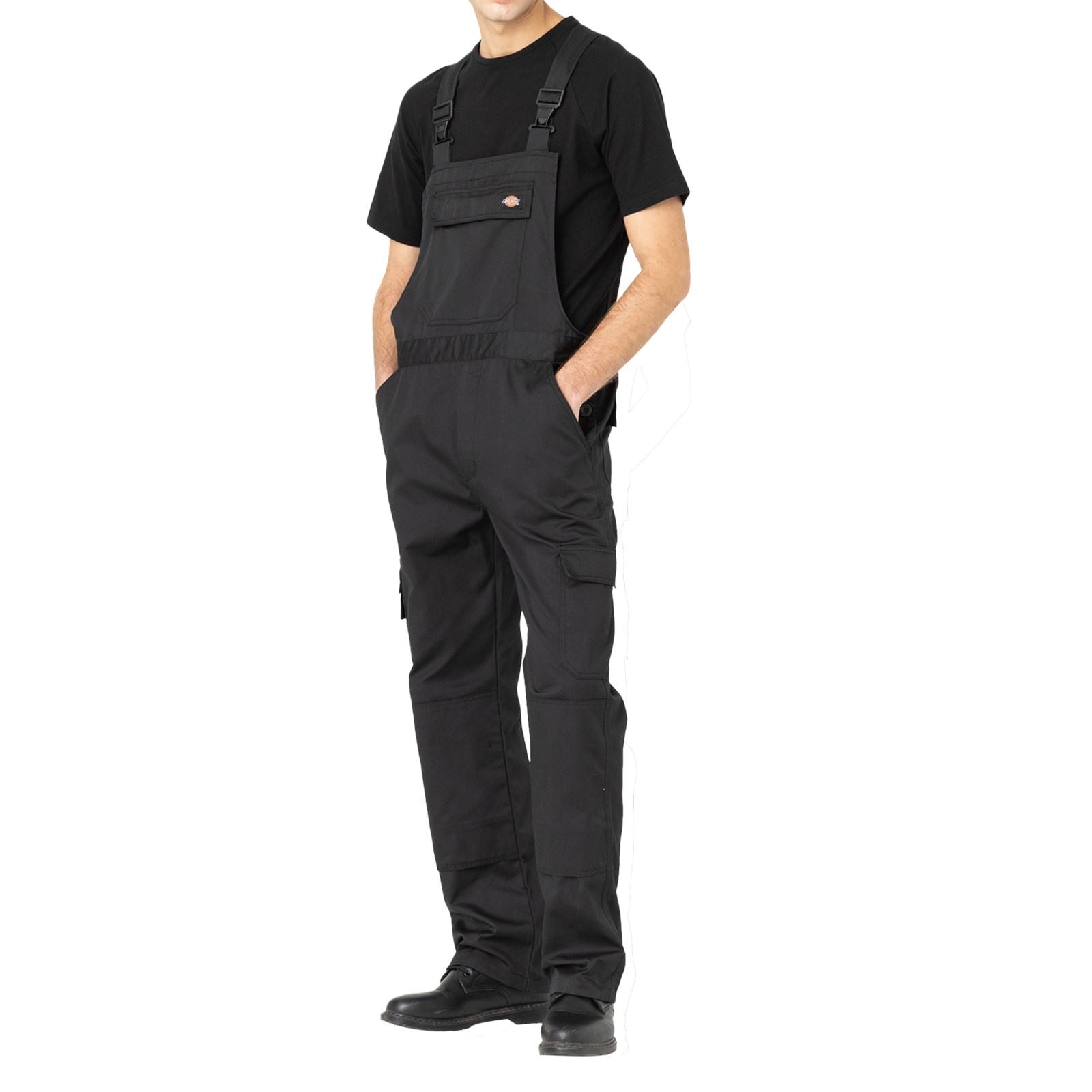 Dickies Everyday Bib and Brace Salopette De Travail Noire Pour Homme En Polyester