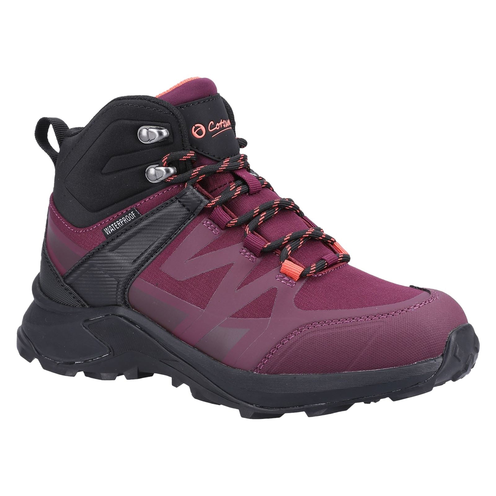 Cotswold Horton Bottes De Randonnée Bordeaux Pour Femme En Filet