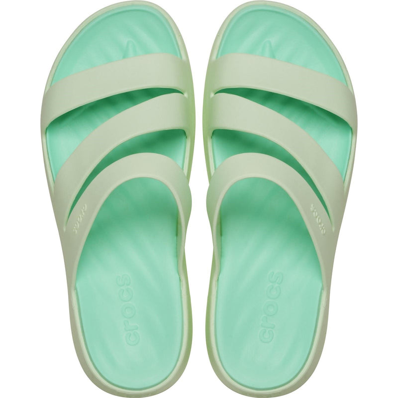 Crocs Getaway Strappy Sandales Pour Femmes En Matière Plastique De Couleur Jade