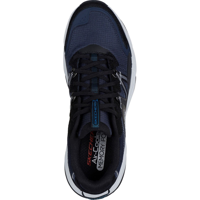 Skechers Vigor AT Richwood Chaussures De Randonnée En Cuir Pour Homme, Bleu Marine/Gris