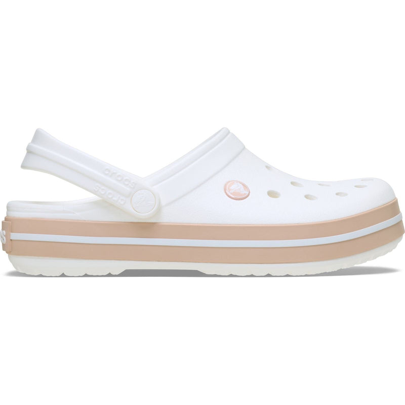 Crocs Crocband Sabots En Caramel Blanc/Rose En Thermoplastique
