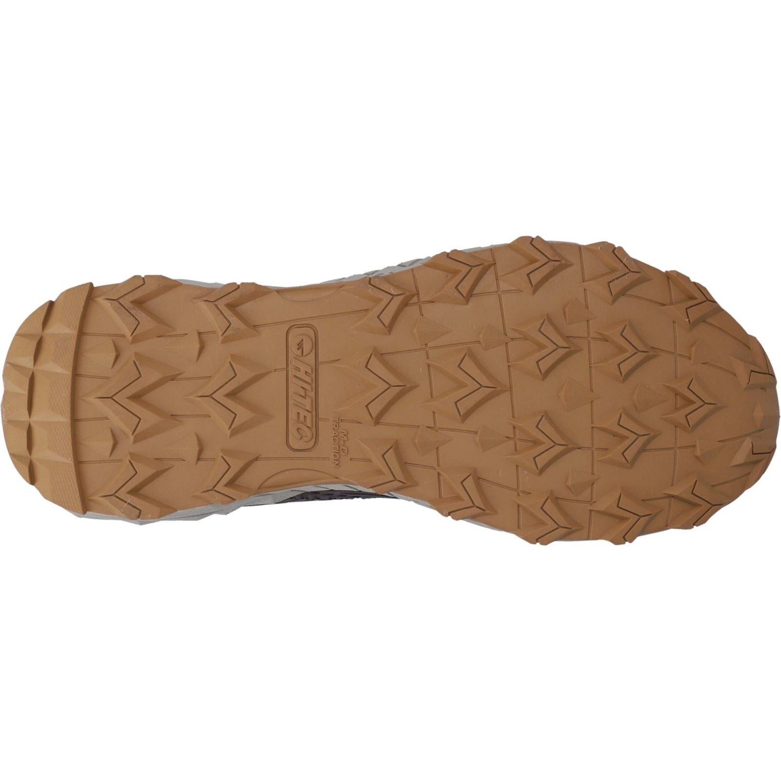 Hi-Tec Fuse Trek Chaussures De Sport Pour Hommes En Polyester Marron Chocolat/loup Timber
