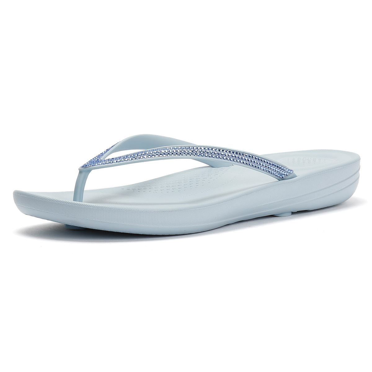 FitFlop Iqushion Sparkle Tongs Bleues Pour Femmes