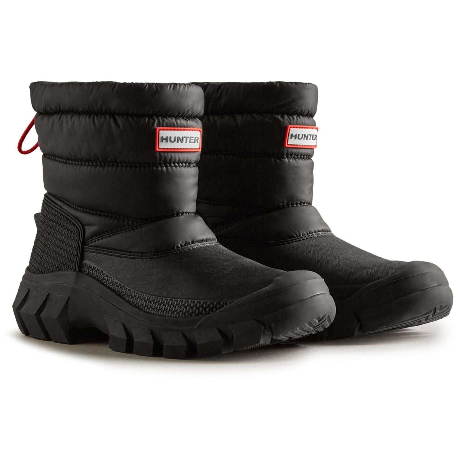 Hunter Intrepid Bottes En Caoutchouc Noir Pour Femme En Nylon