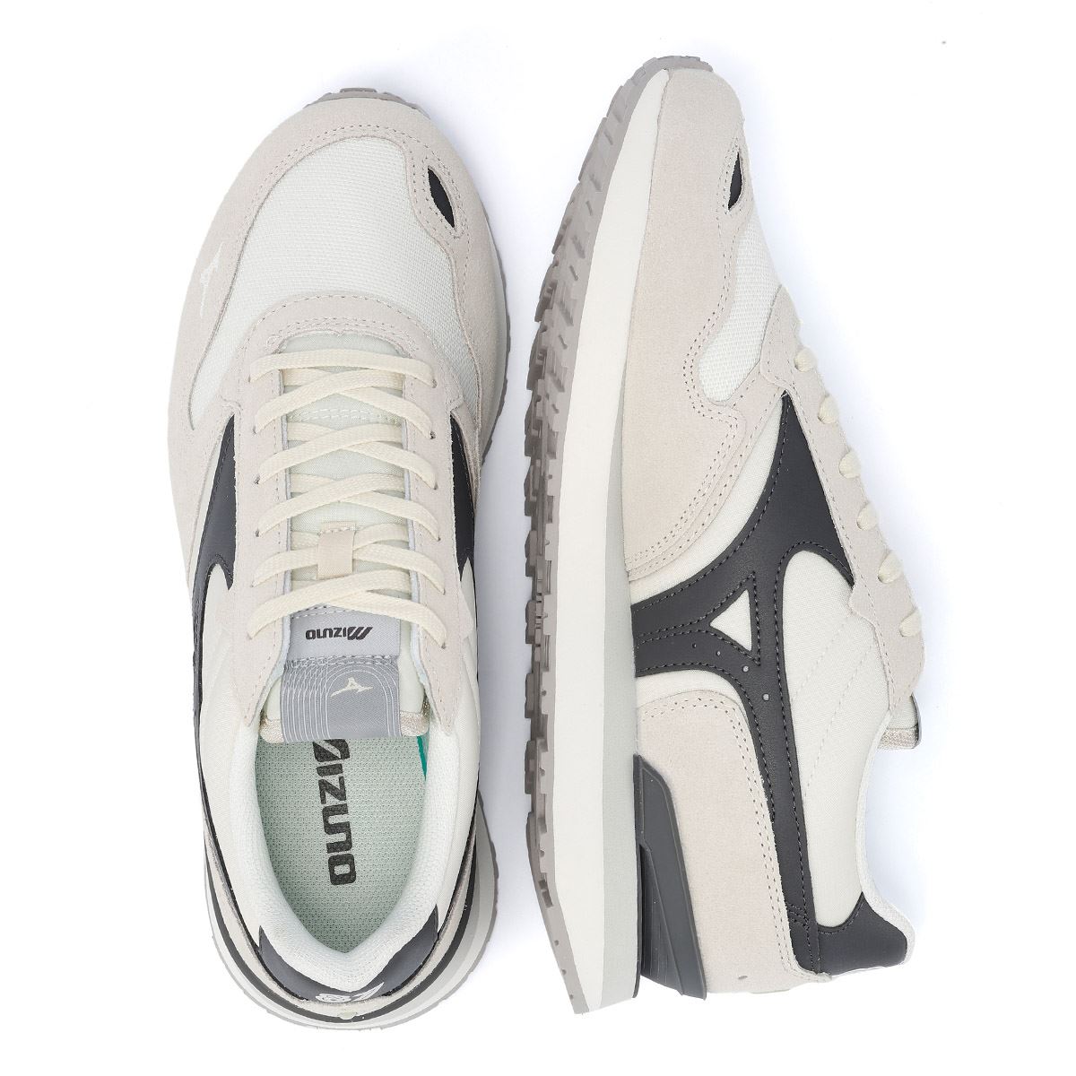 Mizuno RB87 Baskets En Daim Blanches