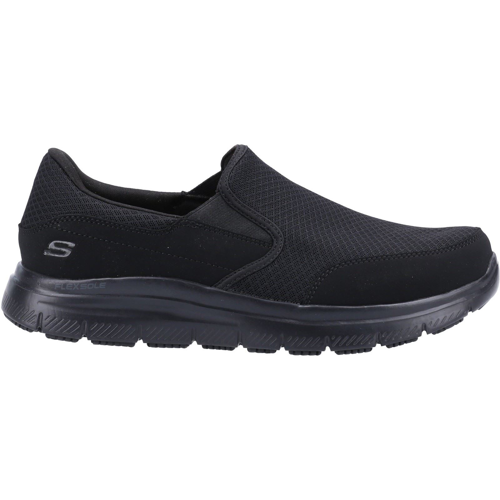 Skechers Workwear McAllen Wide Baskets De Sécurité Noires Pour Hommes En Textile