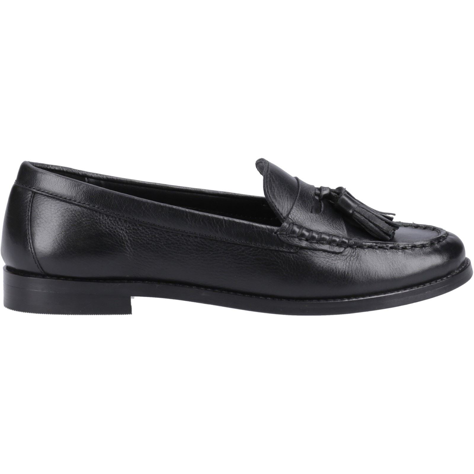 Hush Puppies Connie Mocassins Noirs Pour Femmes En Cuir