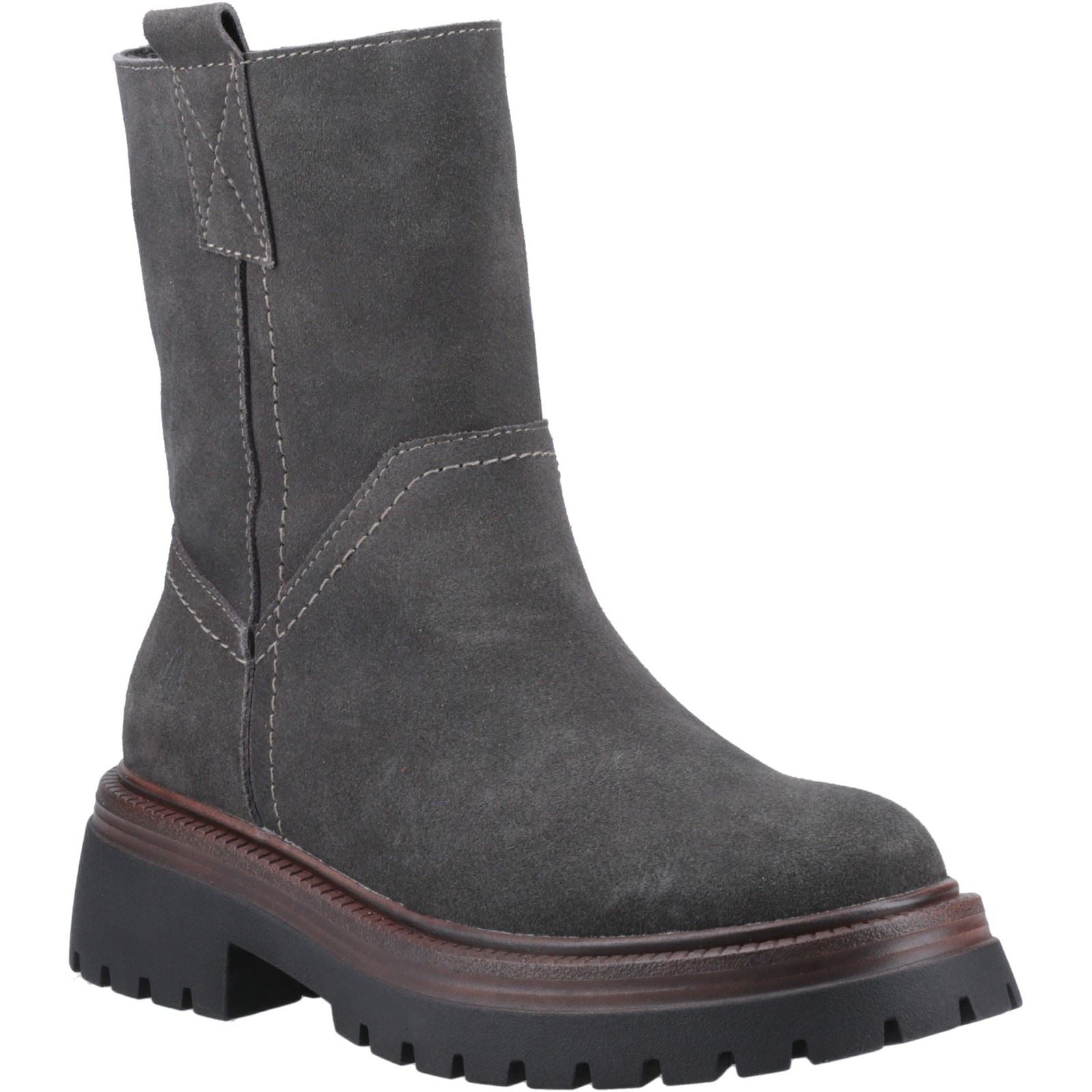 Hush Puppies Rebecca Bottes Pour Femmes En Suède Grises