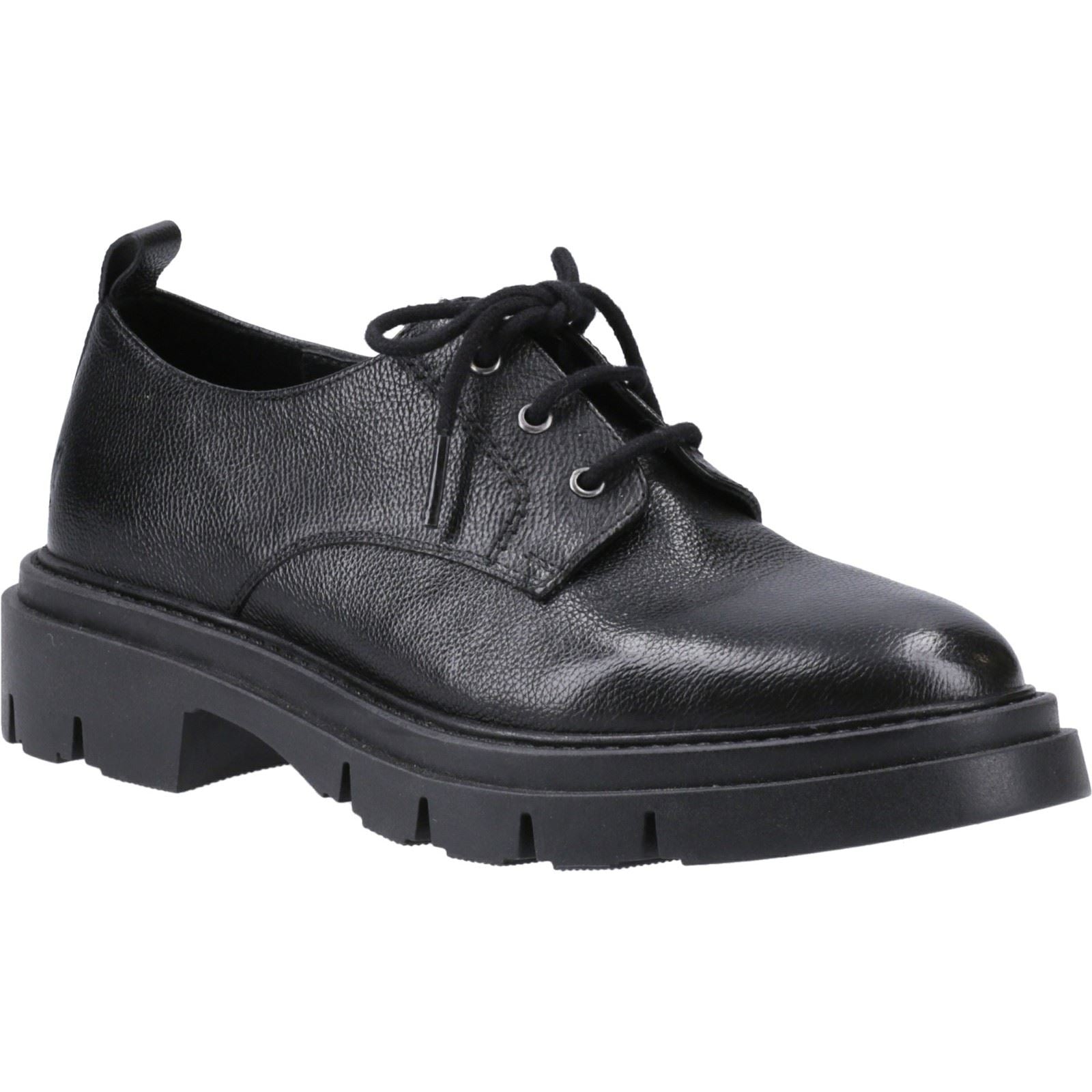 Hush Puppies Ruby Chaussures Noires En Cuir Pour Femme