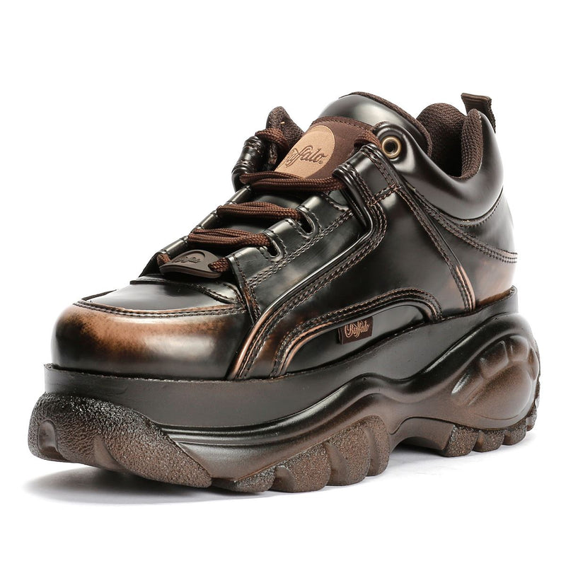 Buffalo 1339-14 Baskets Pour Femmes En Cuir Marron