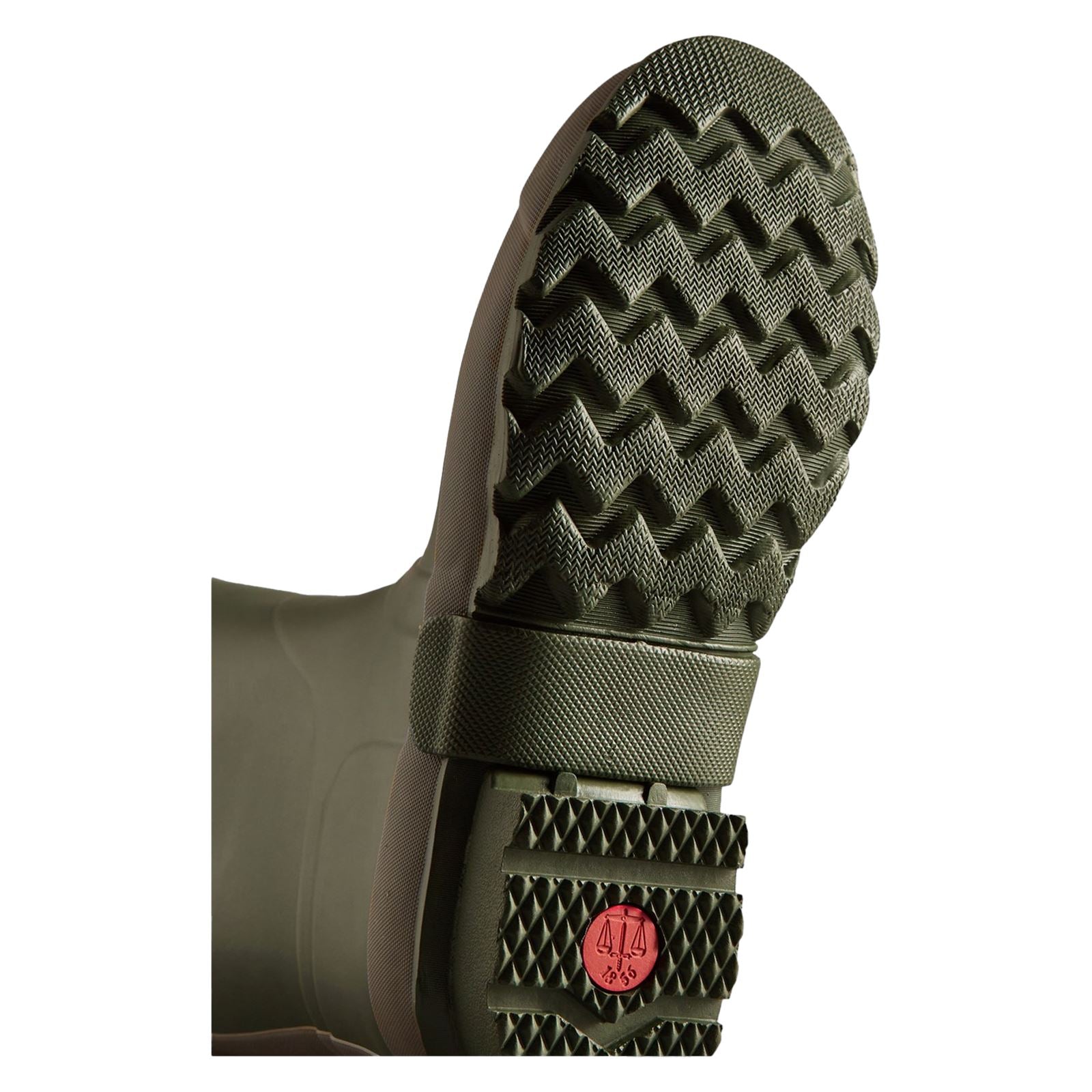Hunter Gardener Boot Bottes En Caoutchouc Pour Homme, Vert Olive Foncé/Argile.