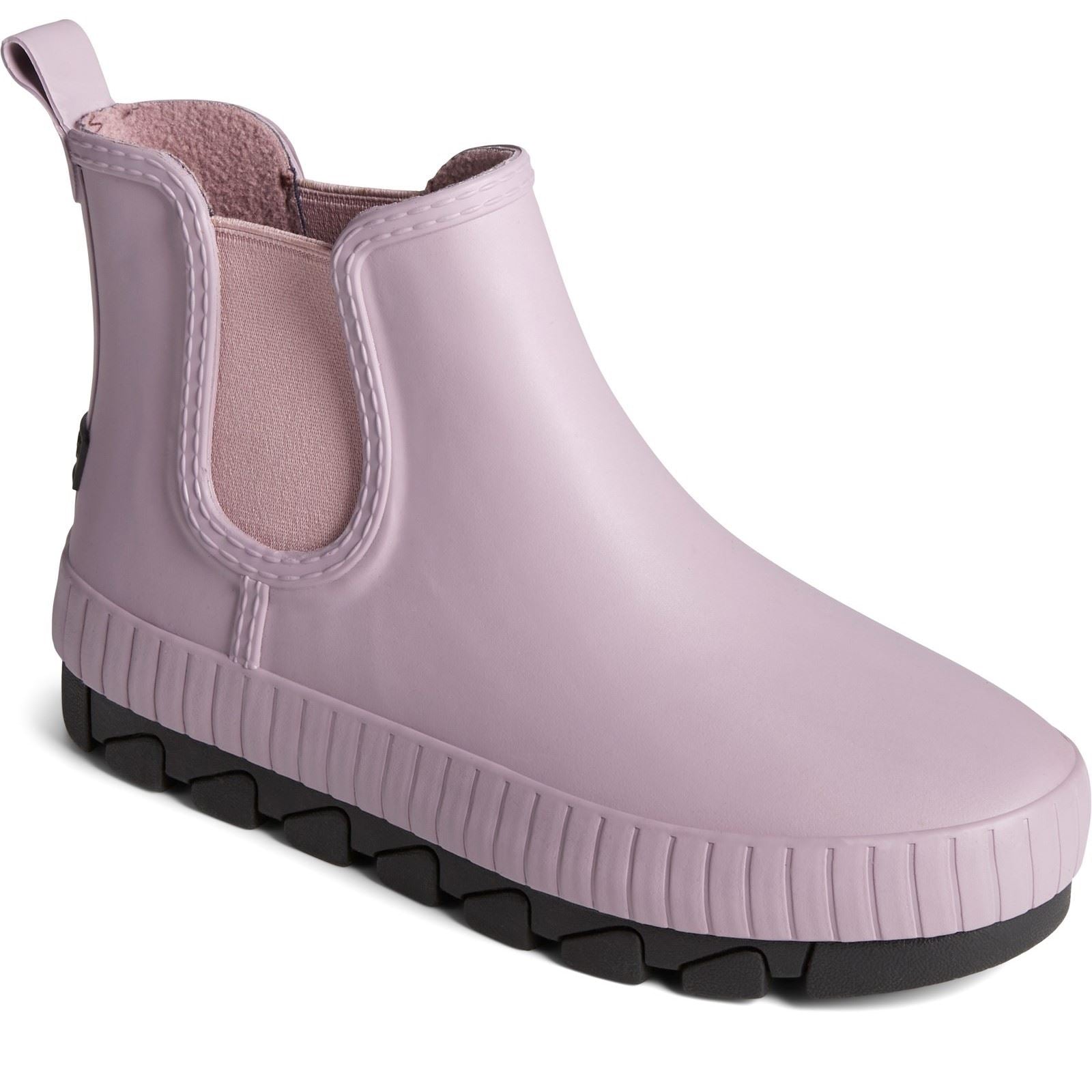 Sperry Torrent Chelsea Bottes En Caoutchouc Pour Femme De Couleur Lavande.