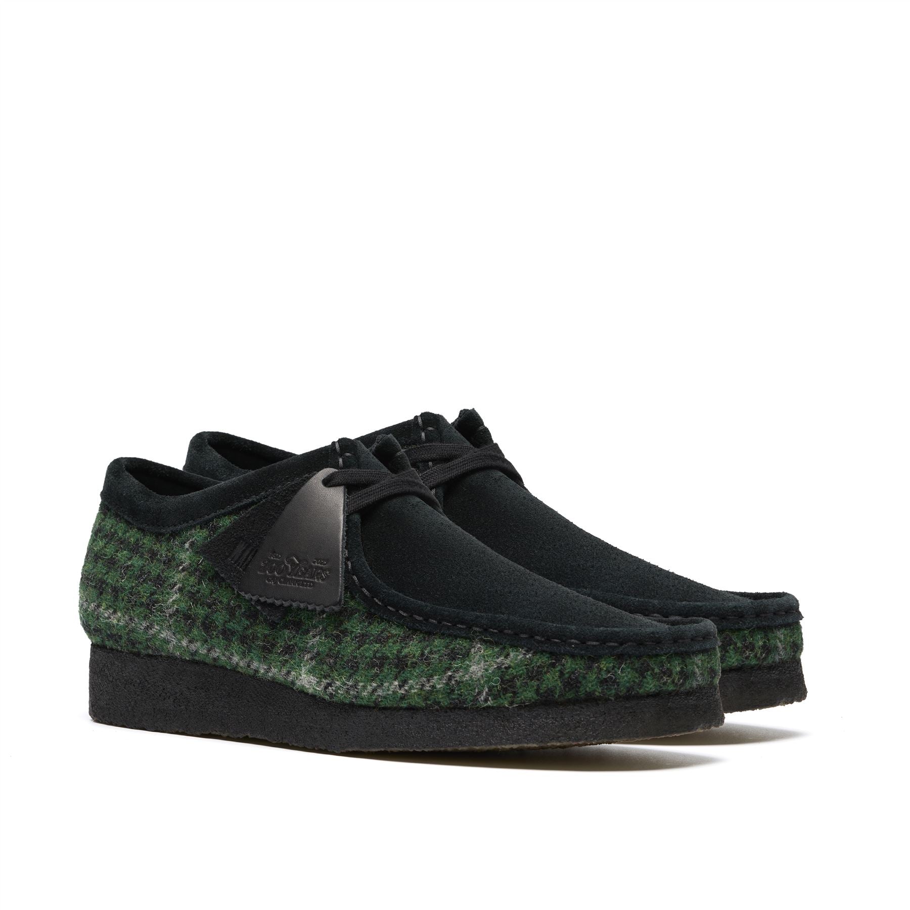 Clarks Originals Wallabee Chaussures Hommes En Textile Vert