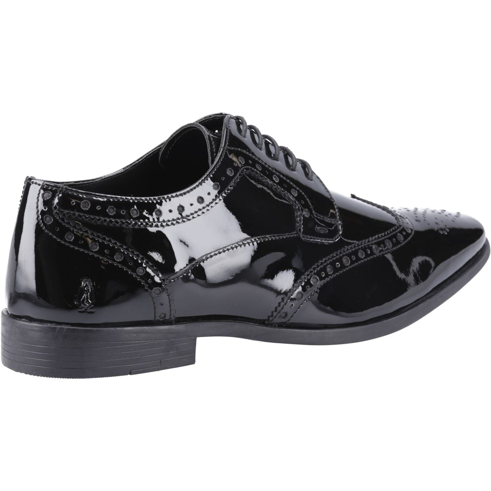 Hush Puppies Elliot Chaussures Richelieu Noires En Cuir Pour Hommes