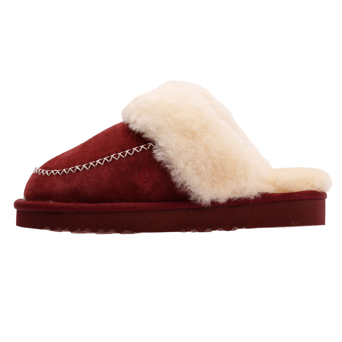 Osprey London The Celeste Chaussons Rouges En Suède Pour Femmes