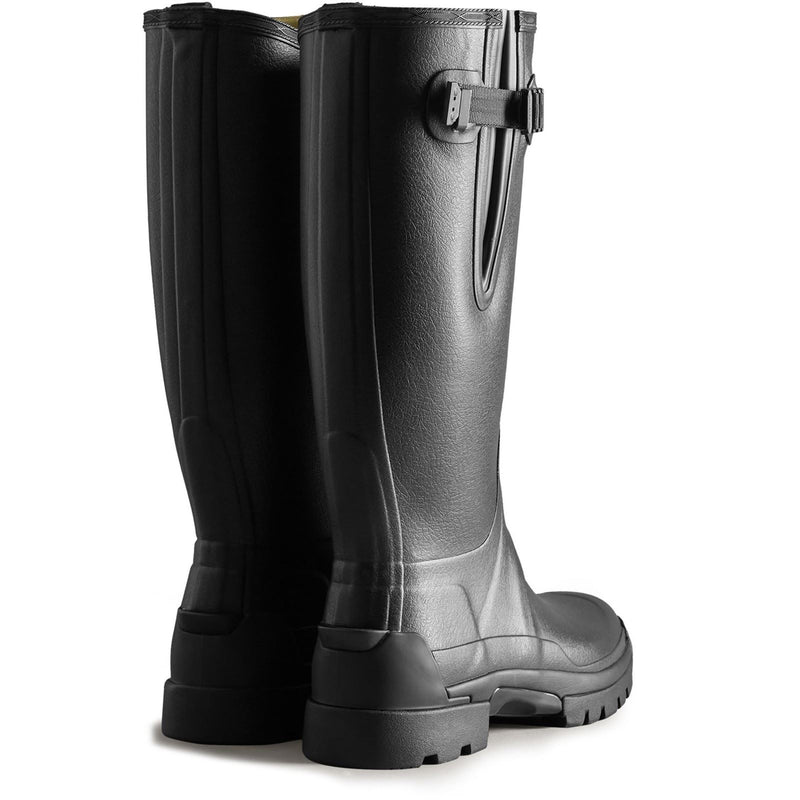 Hunter Balmoral Adjustable Bottes En Caoutchouc Noires Wellington