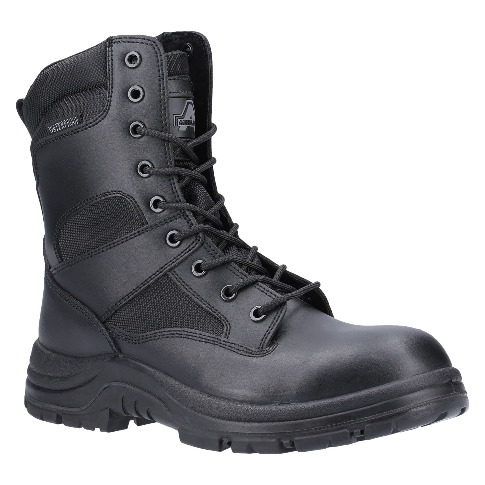 Amblers Safety  Bottes De Sécurité En Cuir Noir De Combat