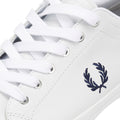 Fred Perry Baseline Baskets Blanches En Cuir Pour Hommes