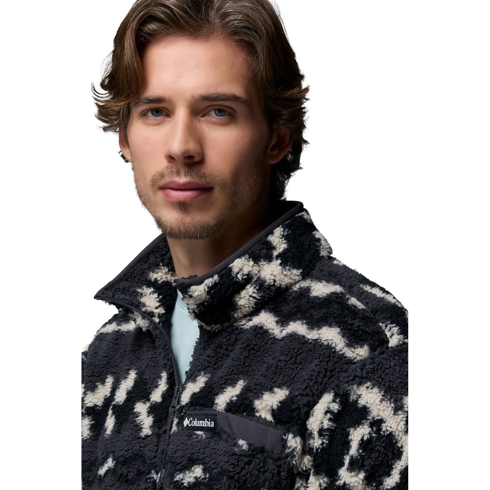 Columbia Rugged Ridge High Pile Half Zip Pull En Polaire Noir Pour Homme